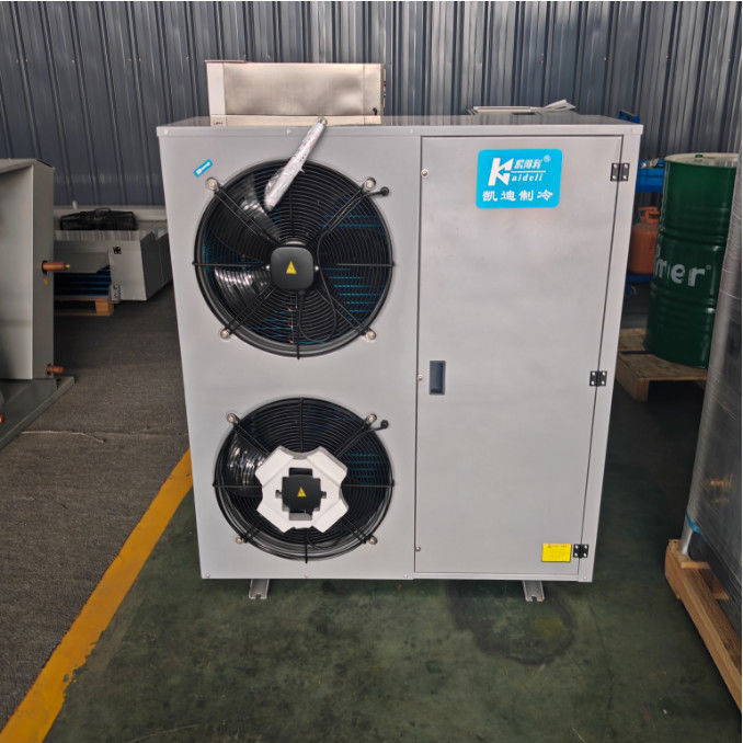 ओईएम सेवा हाँ 380V/50HZ कोल्ड रूम कंडेंसिंग यूनिट एयर-कूल्ड इवेपोरेटर प्रकार के साथ