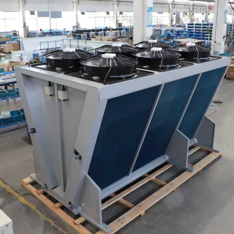 Suitable for V-shaped condensers with high heat transfer requirements, equipped with 3P/380V/50Hz power supply, meeting the needs of refrigerants such as R404A, R507A, R134a, etc