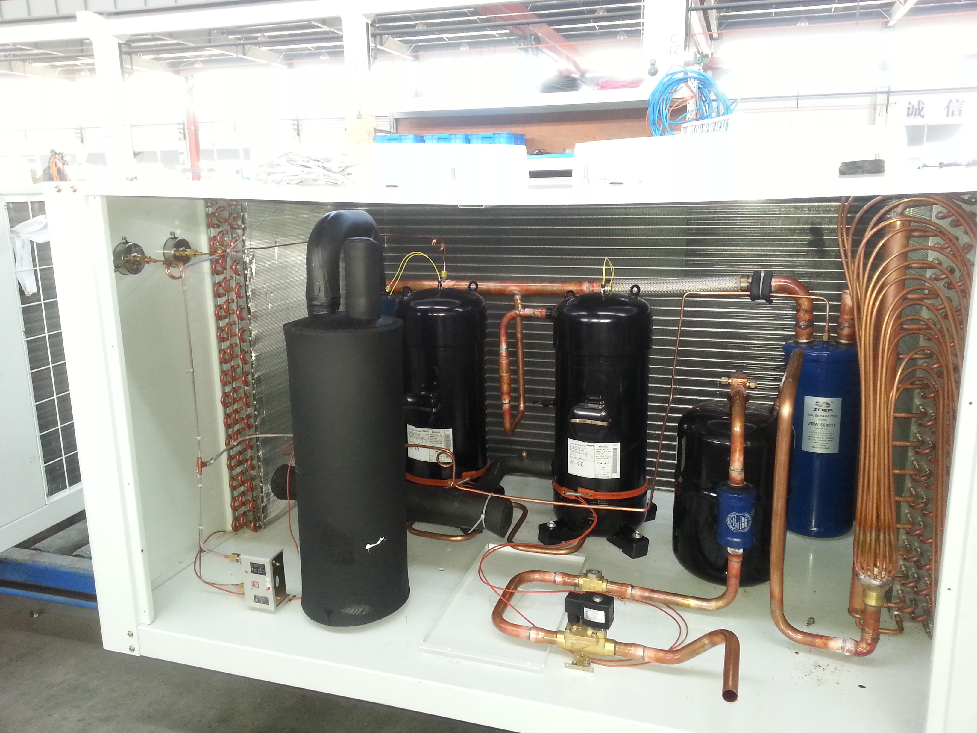 3HP 4HP 5HP Cold Room Condensing Unit Chiller For Cold Storage